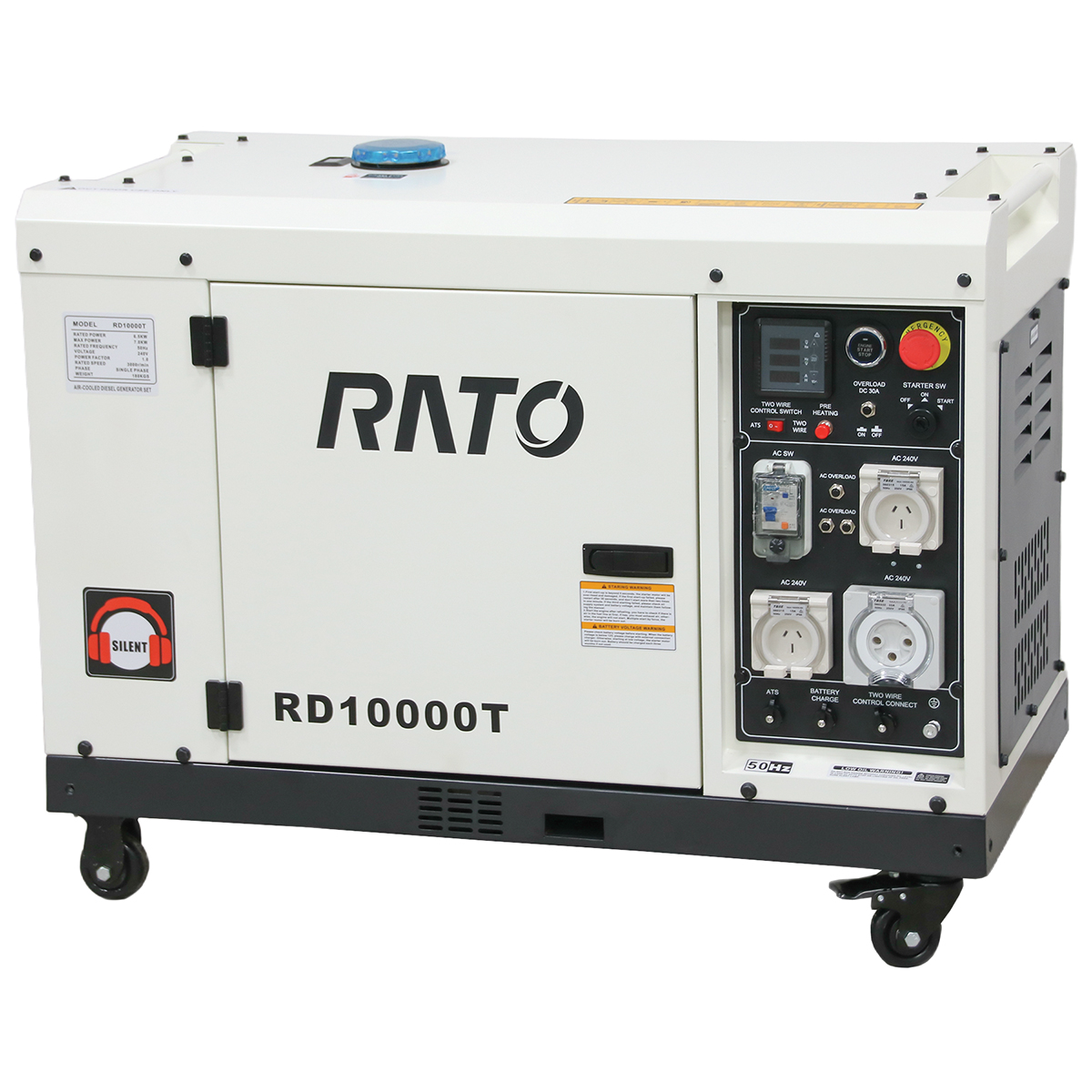 RD10000TD - 8 KvA Silent Diesel Generator
