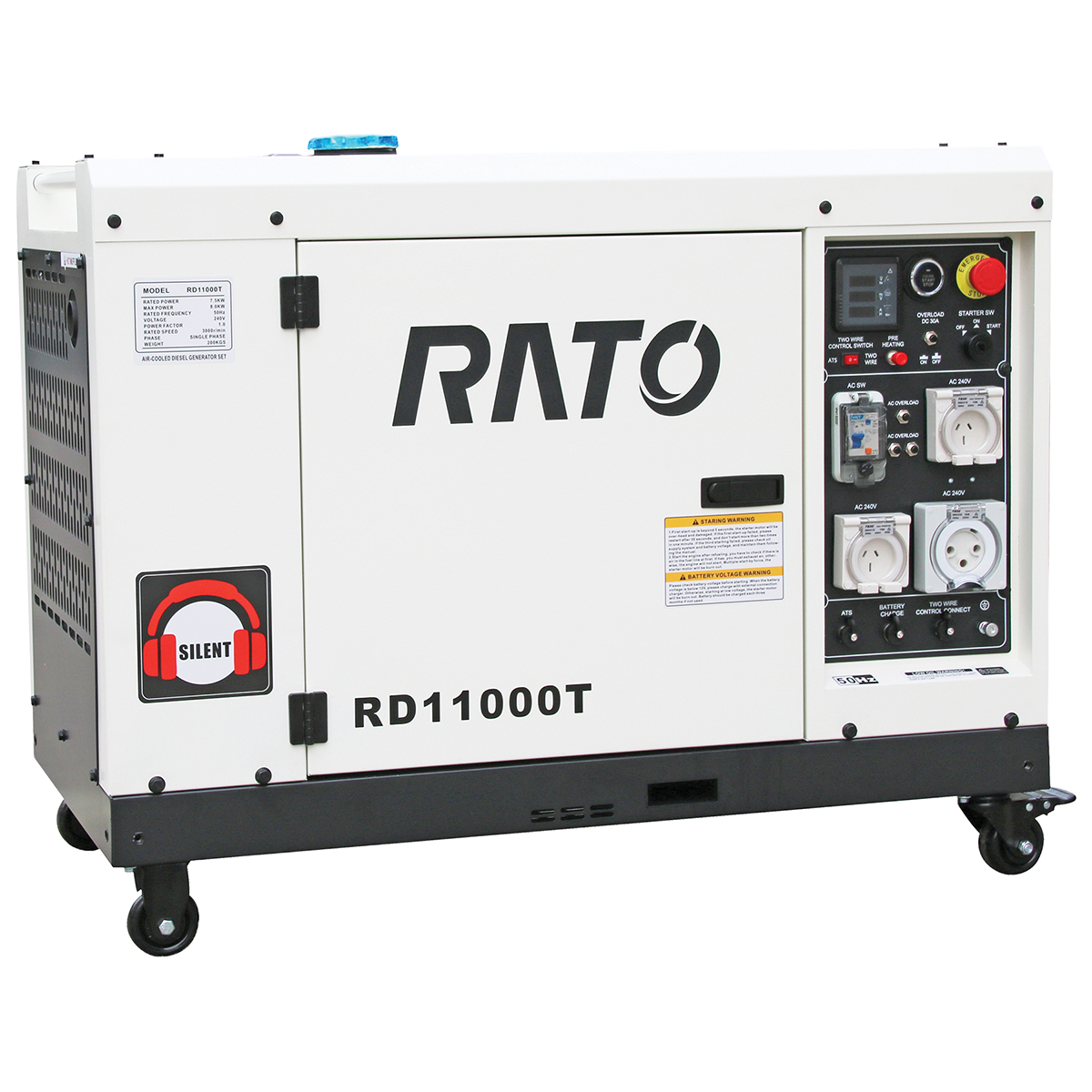 RD11000TD - 10 KvA Silent Diesel Generator